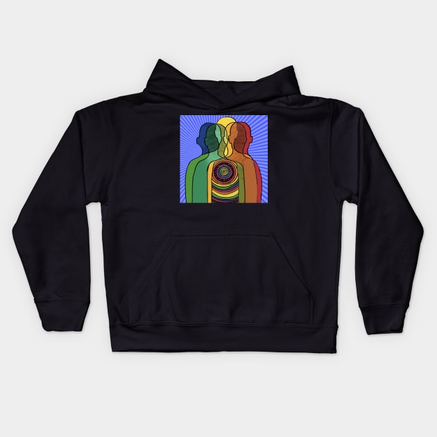 Inner peace Kids Hoodie by Art by Ergate